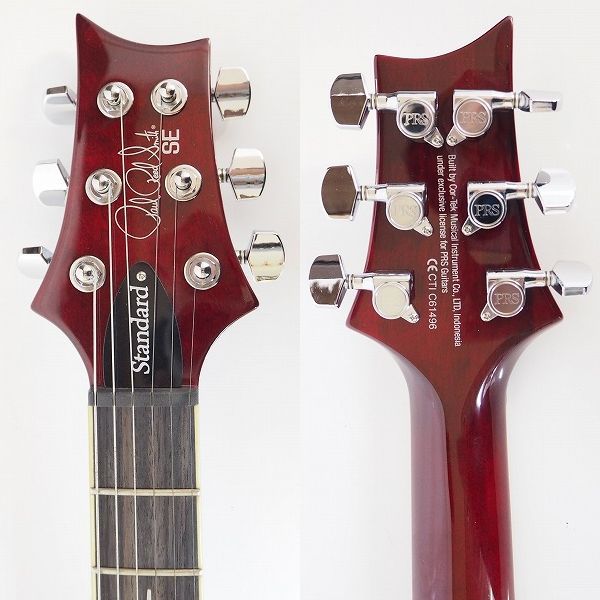 実際に弊社で買取させて頂いた★PRS/Paul Reed Smith/ポールリードスミス SE Standard 24 バードインレイ コイルタップ搭載 ギグケース付の画像 3枚目