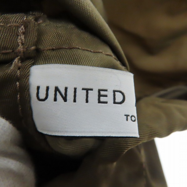 実際に弊社で買取させて頂いたUNITED ARROWS/ユナイテッドアローズ 巾着バッグ  サイドジップの画像 4枚目