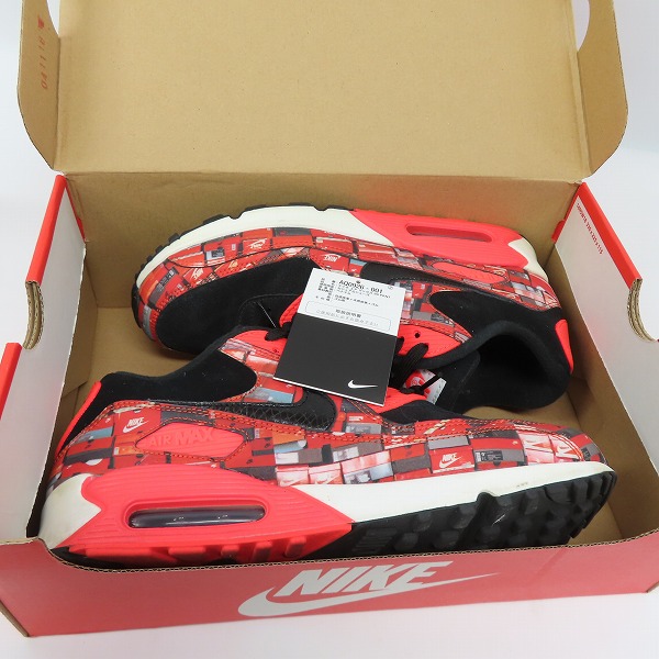 実際に弊社で買取させて頂いたNIKE×atmos/ナイキ×アトモス AIR MAX 90 PRNT/エア マックス 90 プリント AQ0926-001/27.0の画像 7枚目