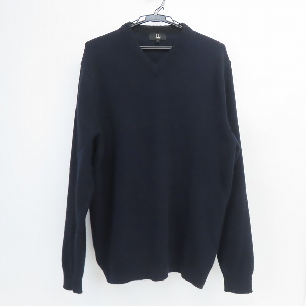 実際に弊社で買取させて頂いたDunhill/ダンヒル CASHMERE/カシミヤ100% Vネックニット/L