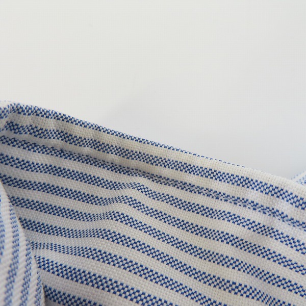 実際に弊社で買取させて頂いたBROOKS BROTHERS/ブルックスブラザーズ ストライプ長袖シャツ ロゴ刺繍/XSの画像 4枚目
