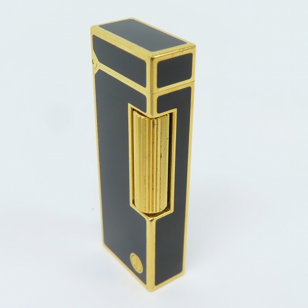 実際に弊社で買取させて頂いた【難あり】dunhill/ダンヒル ガスライター ブラック×ゴールドの画像 3枚目