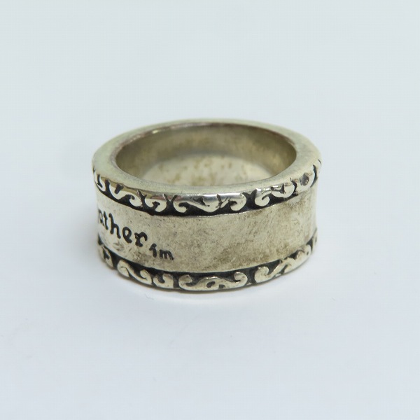 実際に弊社で買取させて頂いたBILL WALL LEATHER/BWL/ビルウォールレザー ウェーブ ロゴ ボックス リング/20-21号の画像 2枚目