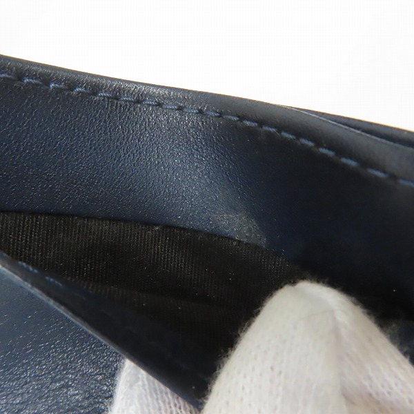 実際に弊社で買取させて頂いたJIMMY CHOO/ジミーチュウ レザー ロゴプレート パスケース/定期入れの画像 6枚目