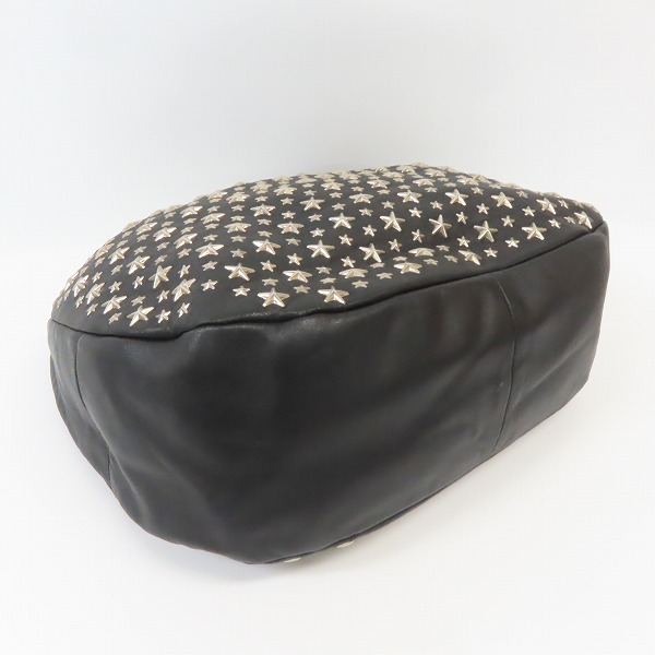 実際に弊社で買取させて頂いたJIMMY CHOO/ジミーチュウ  レザー スタースタッズ スカイバッグ/ハンドバッグの画像 2枚目