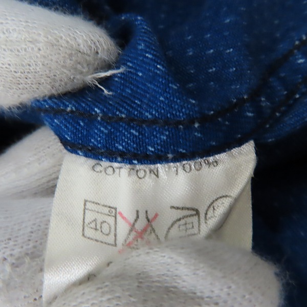 実際に弊社で買取させて頂いたCALEE/キャリー バンドカラー ドット 長袖シャツ /Mの画像 3枚目