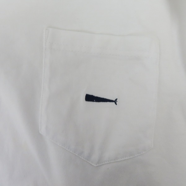 実際に弊社で買取させて頂いたDESCENDANT/ディセンダント cachalot 胸ポケ/刺繍 ロンT ホワイト/2の画像 6枚目
