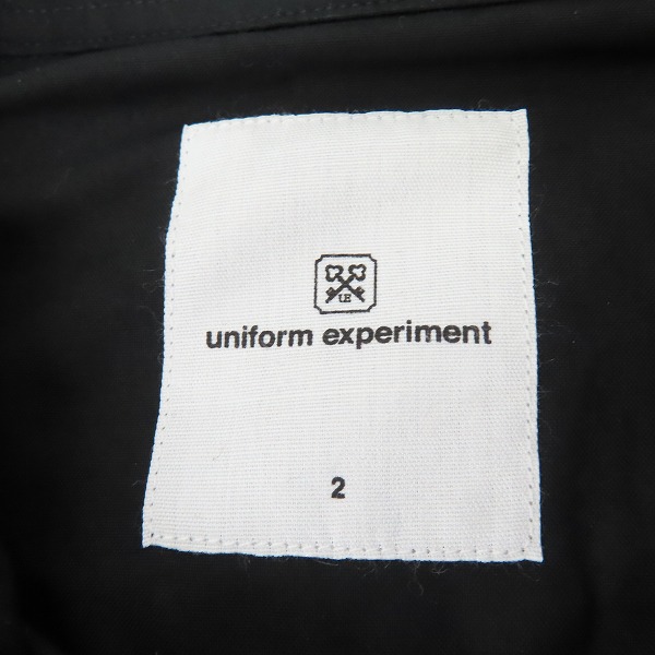 実際に弊社で買取させて頂いたuniform experiment/ユニフォームエクスペリメント FABRIC MIX REGULAR SHIRT UE-160028/2の画像 2枚目