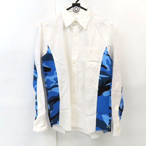 実際に弊社で買取させて頂いたuniform experiment/ユニフォームエクスペリメント whiteline t CAMOUFLAGE PANEL B.D SHIRT UE-170012/3