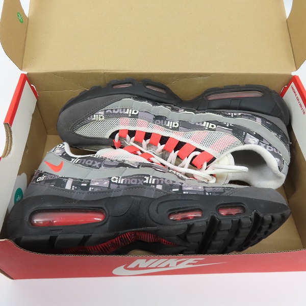 実際に弊社で買取させて頂いたNIKE×atmos/ナイキ×アトモス AIR MAX 95 "WE LOVE NIKE"/エアマックス95 スニーカー AQ0925-002/26.5の画像 7枚目