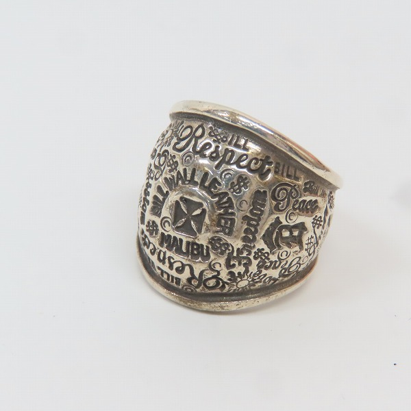 実際に弊社で買取させて頂いたBILL WALL LEATHER/ビルウォールレザー GRAFFITI DOME RING/グラフィティドームリング/18-20号