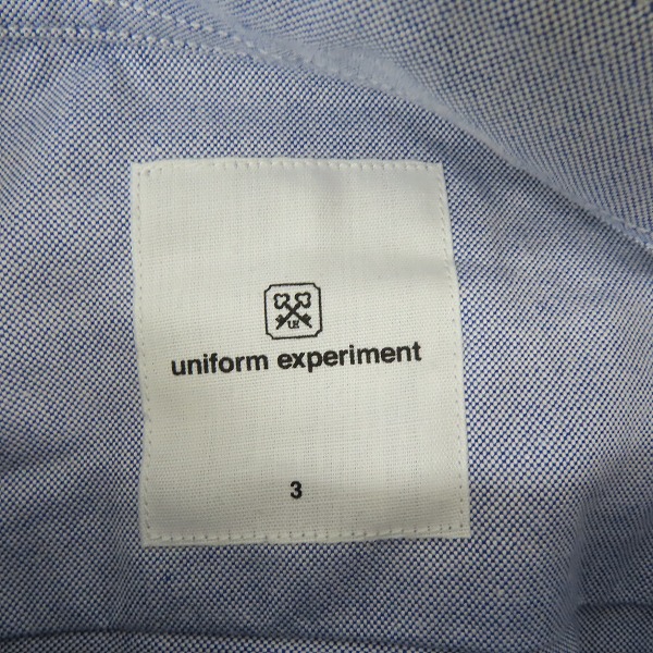 実際に弊社で買取させて頂いたuniform experiment/ユニフォーム エクスペリメント 袖ニット 切替 長袖シャツ UE-145067 /3の画像 2枚目