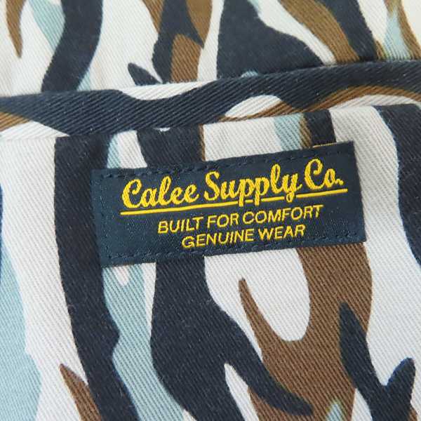 実際に弊社で買取させて頂いたCALEE/キャリー 15AW カモストライプ柄 コットン シャツ/長袖/Lの画像 4枚目