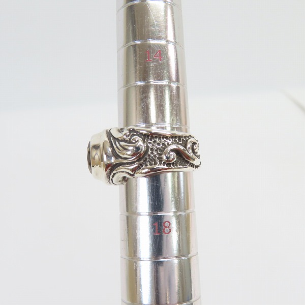 実際に弊社で買取させて頂いた【ギャラ付き】BWL/ビルウォールレザー 20TH ANNIVERSARY CZリング R215/16.5号-17号の画像 7枚目