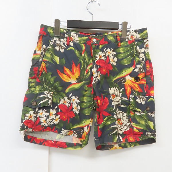実際に弊社で買取させて頂いたHYDROGEN/ハイドロゲン ハワイアン柄 ショート カーゴパンツ/32