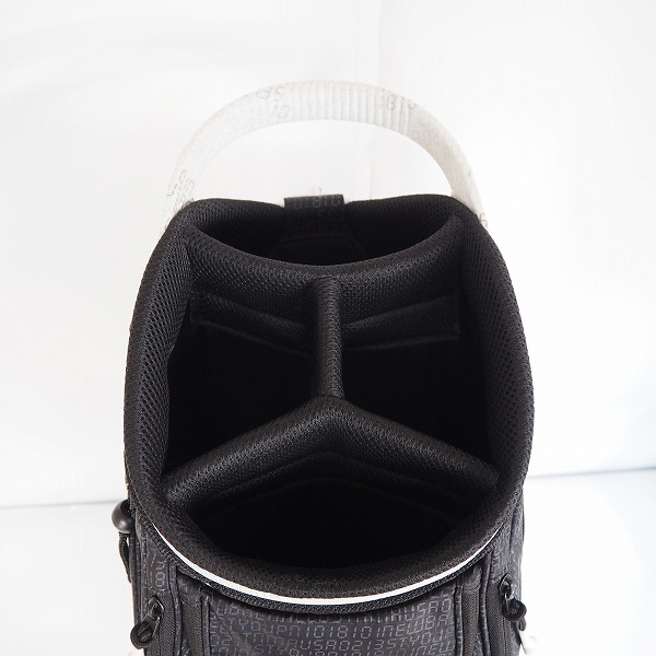 実際に弊社で買取させて頂いたNew Balance/ニューバランス 012-0280001 9型 4分割キャディバッグ デジタルタイプカモフラージュプリント ブラック系の画像 3枚目