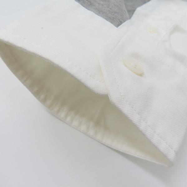 実際に弊社で買取させて頂いたuniform experiment/ユニフォームエクスペリメント whiteline RECONSTRUCTED SIDE PANEL B.D SHIRT UE-145020/3の画像 7枚目