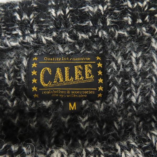 実際に弊社で買取させて頂いたCALEE/キャリー ニット/セーター ブラック/ホワイト Mの画像 2枚目