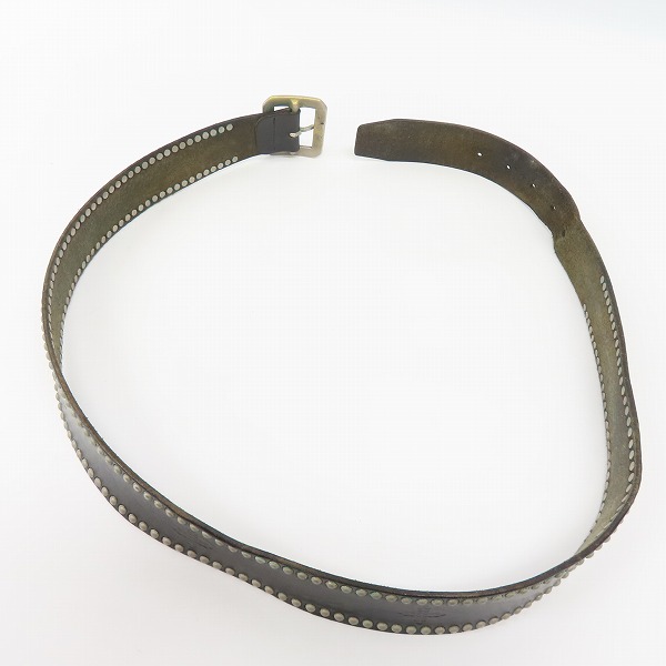 実際に弊社で買取させて頂いたHEAD PORTER PLUS/ヘッドポータープラス レザー スタッズベルト の画像 7枚目