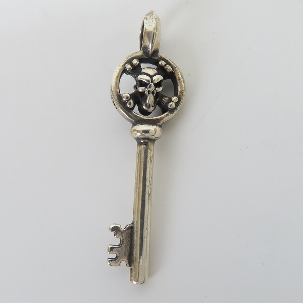 実際に弊社で買取させて頂いたBILL WALL LEATHER/BWL/ビルウォールレザー クロスボーン スカル キー ペンダント チャームの画像 2枚目