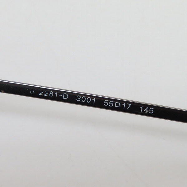 実際に弊社で買取させて頂いたBURBERRY/バーバリー 度入り メガネフレーム/アイウェア 2281-Dの画像 6枚目