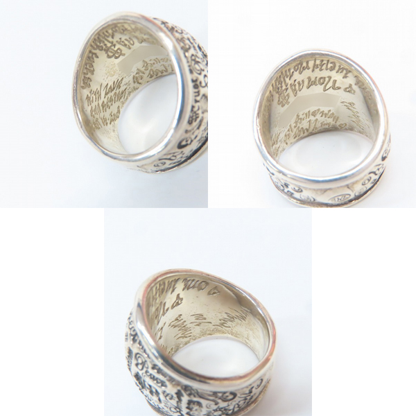 実際に弊社で買取させて頂いたBILL WALL LEATHER/ビルウォールレザー GRAFFITI DOME RING/グラフィティドームリング/18-20号の画像 6枚目