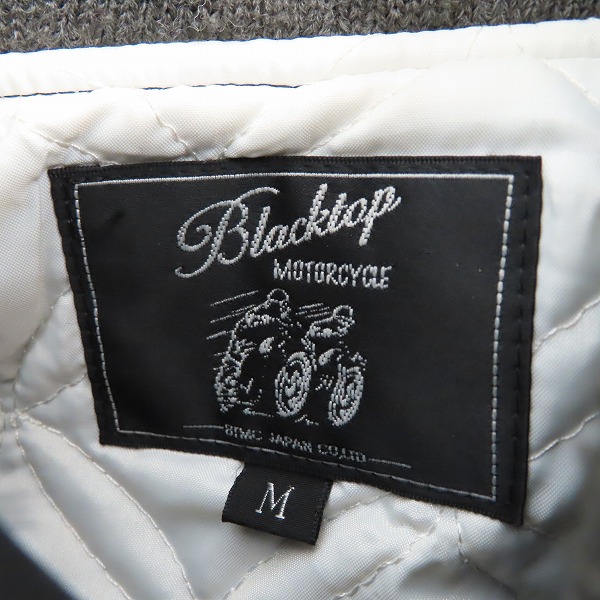 実際に弊社で買取させて頂いたBlackTopMotorcycle/ブラックトップ ウール ファラオジャケット デビルワッペン BT10FW-JK05 /Mの画像 2枚目