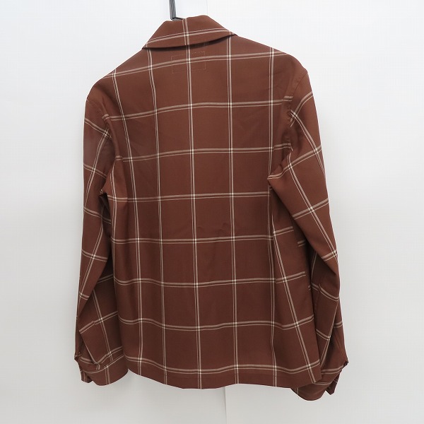 実際に弊社で買取させて頂いたTOMORROWLAND/トゥモローランド ウール チェック 長袖シャツ 63-01-02-01103/XSの画像 1枚目