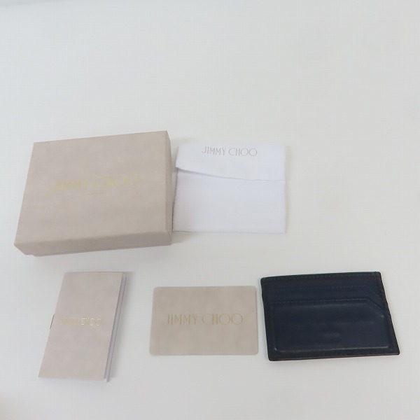 実際に弊社で買取させて頂いたJIMMY CHOO/ジミーチュウ レザー ロゴプレート パスケース/定期入れの画像 9枚目