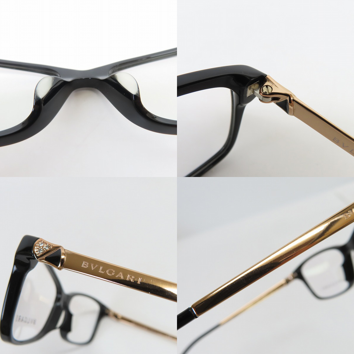 実際に弊社で買取させて頂いたBVLGARI/ブルガリ メガネフレーム アイウェア 4111-B-F 501の画像 7枚目