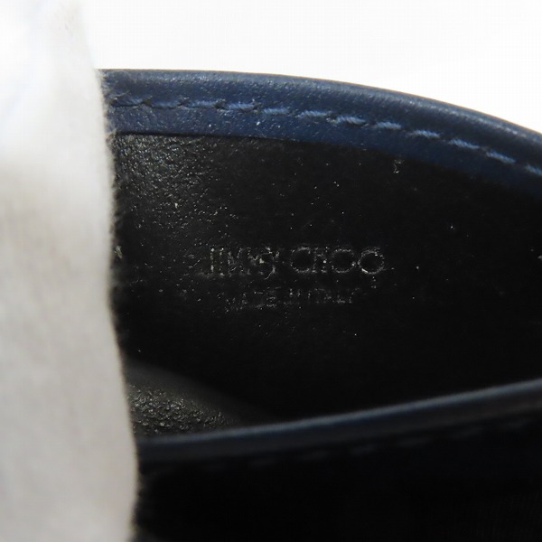 実際に弊社で買取させて頂いたJIMMY CHOO/ジミーチュウ レザー ロゴプレート パスケース/定期入れの画像 4枚目