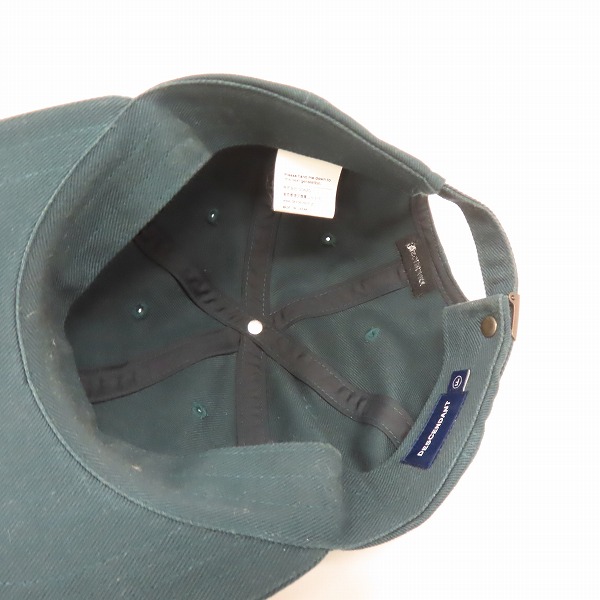 実際に弊社で買取させて頂いたDESCENDANT/ディセンダント cachalot 刺繍 キャップ/帽子 グリーン/Fの画像 4枚目