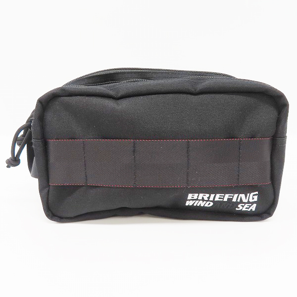 実際に弊社で買取させて頂いたWIND AND SEA×BRIEFING GOLF/ウィンダンシー×ブリーフィング ダブルジップポーチ/ブラック