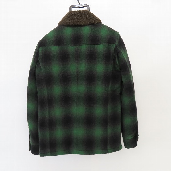 実際に弊社で買取させて頂いたBACKBONE/バックボーン チェック ランチジャケット BB14FW-B17/Mの画像 1枚目