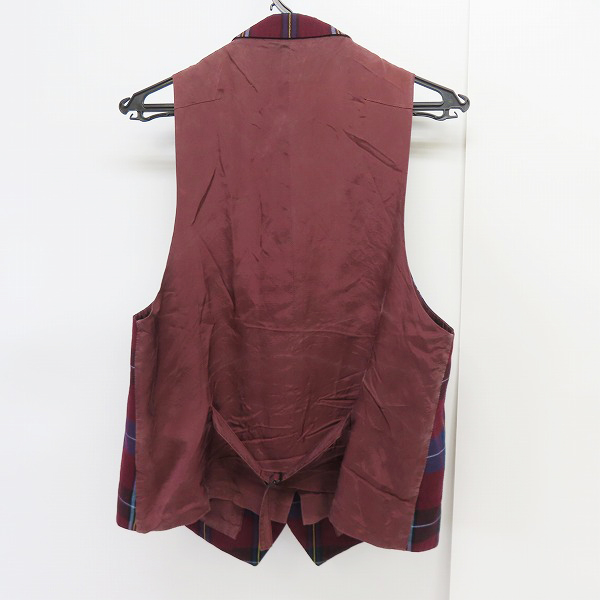 実際に弊社で買取させて頂いたLAD MUSICIAN/ラッドミュージシャン チェックベスト/42の画像 1枚目