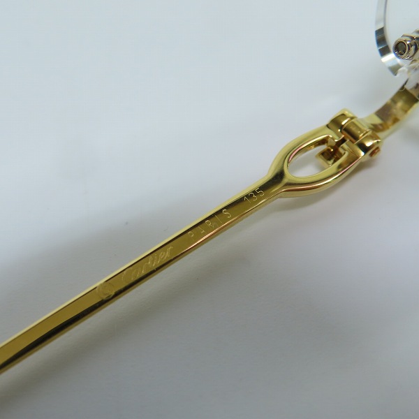 実際に弊社で買取させて頂いたCartier/カルティエ メガネフレーム リムレス の画像 5枚目
