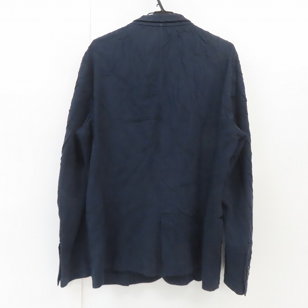 実際に弊社で買取させて頂いたEMPORIO ARMANI/エンポリオアルマーニ クリンクル加工 テーラードジャケット 3Y1G53 1J8QZ /XLの画像 1枚目