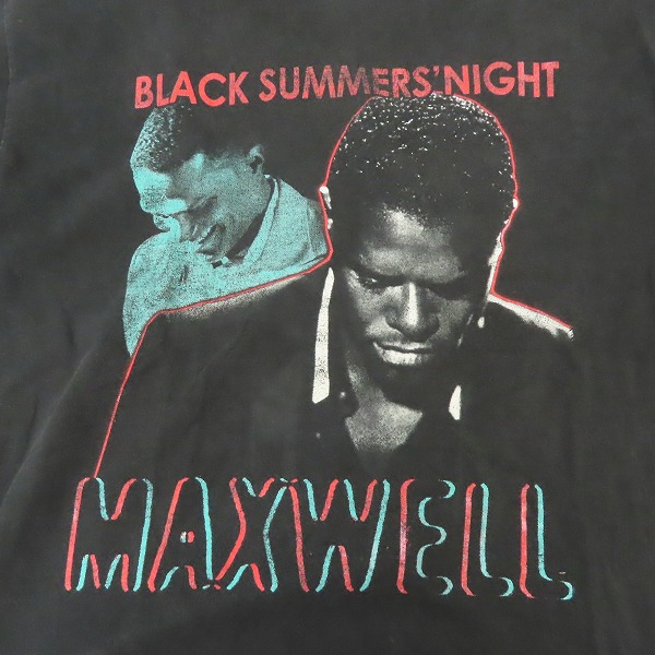 実際に弊社で買取させて頂いたMAXWELL/マックスウェル BLACK SUMMERS' NIGHT 09 バンドTシャツ/Lの画像 4枚目