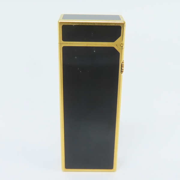 実際に弊社で買取させて頂いた【難あり】dunhill/ダンヒル ガスライター ブラック×ゴールドの画像 1枚目
