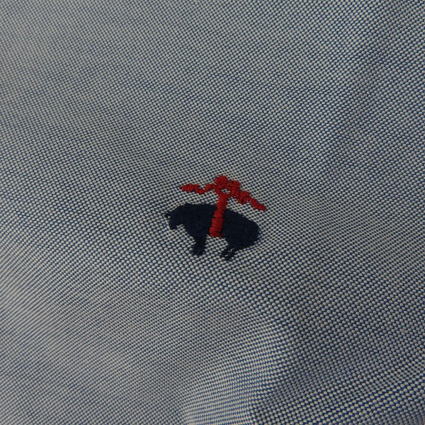 実際に弊社で買取させて頂いたBROOKS BROTHERS/ブルックスブラザーズ ロゴ刺繍半袖シャツ/Sの画像 5枚目