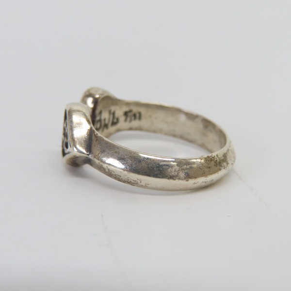 実際に弊社で買取させて頂いたBILL WALL LEATHER/BWL/ビルウォールレザー ダブルトライバルハートリング 10号の画像 2枚目