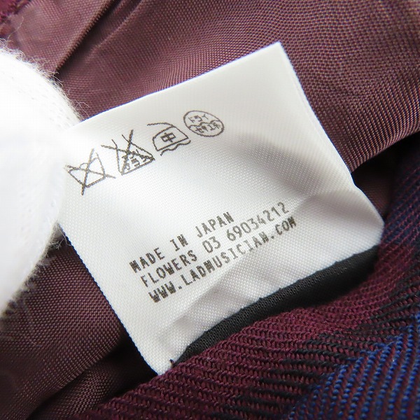 実際に弊社で買取させて頂いたLAD MUSICIAN/ラッドミュージシャン チェックベスト/42の画像 4枚目