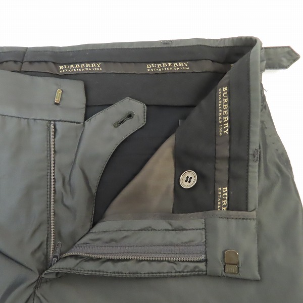 実際に弊社で買取させて頂いたBURBERRY ESTABLISHED 1856/バーバリー イタリア製 サイドベルト スラックスパンツ/46の画像 3枚目