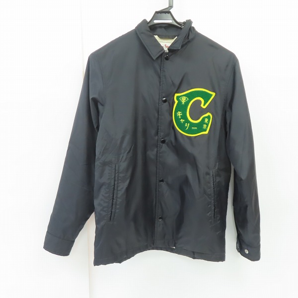 実際に弊社で買取させて頂いたCALEE SUPPLY Co./キャリー 18AW ワッペン付き 裏ボア Nylon Coach Jacket/ナイロン コーチジャケット M