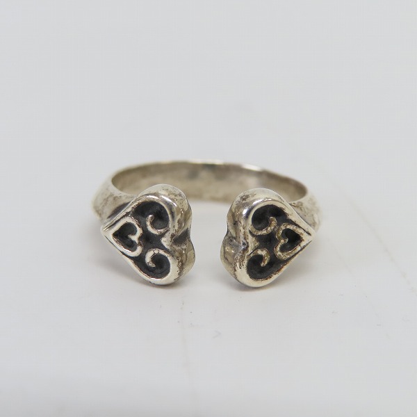 実際に弊社で買取させて頂いたBILL WALL LEATHER/BWL/ビルウォールレザー ダブルトライバルハートリング 10号の画像 1枚目