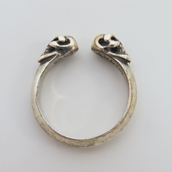 実際に弊社で買取させて頂いたBILL WALL LEATHER/BWL/ビルウォールレザー ダブルスカルリング R438 11.5号の画像 5枚目