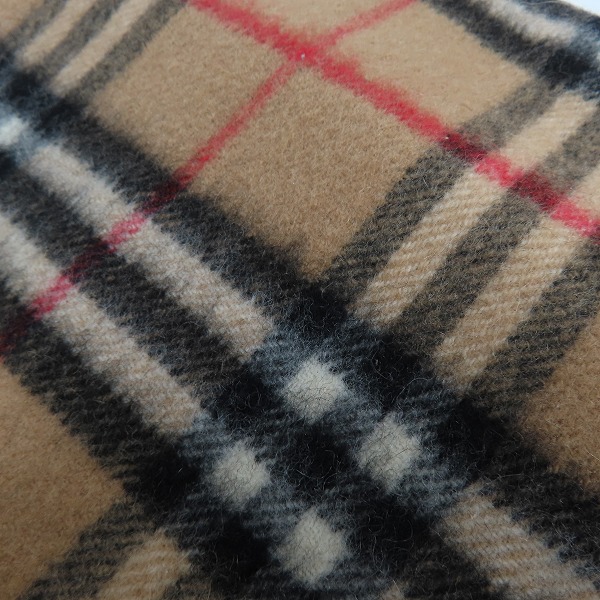 実際に弊社で買取させて頂いたBurberrys/バーバリーズ ノバチェック カシミヤ マフラーの画像 4枚目