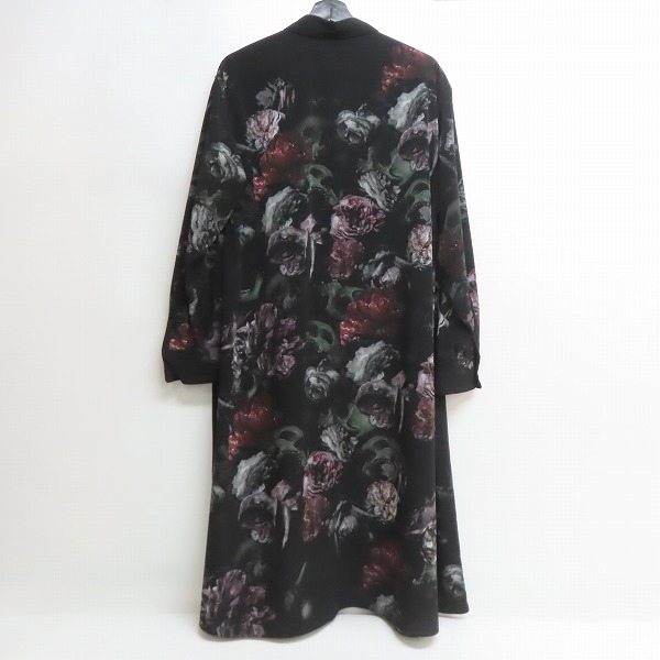 実際に弊社で買取させて頂いたLAD MUSICIAN/ラッドミュージシャン 20AW DECHINE INKJET FLOWER SKULL LONG SHIRT 2220-124/42の画像 1枚目