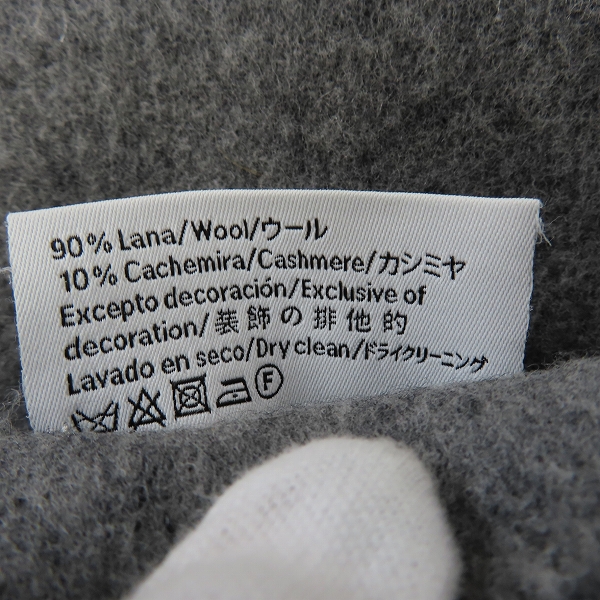 実際に弊社で買取させて頂いた【JPタグ】LOEWE/ロエベ アナグラムロゴ刺繍 カシミア混 ウールマフラーの画像 5枚目