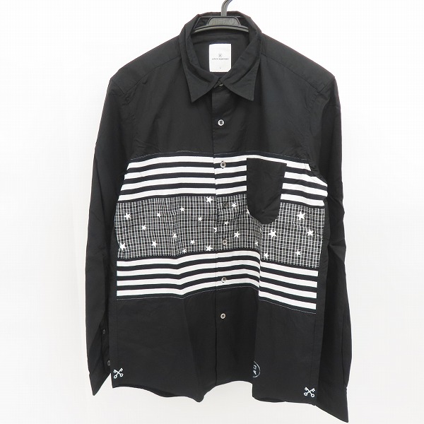 実際に弊社で買取させて頂いたuniform experiment/ユニフォームエクスペリメント FABRIC MIX REGULAR SHIRT UE-160028/2